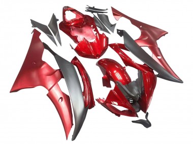Cheap 2008-2016 Yamaha YZF 600 R6 Motorcycle Fairings - Red Grey Canada