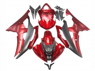 Cheap 2008-2016 Yamaha YZF 600 R6 Motorcycle Fairings - Red Grey Canada