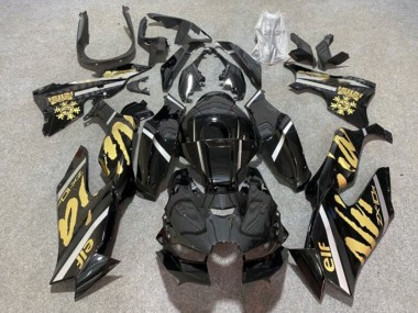 Cheap 2021-2025 Kawasaki ZX10R Motorcycle Fairings - Glossy Black Gold Elf Snow Canada