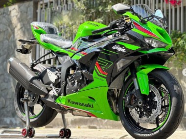 Cheap 2019-2022 Kawasaki ZX6R Motorcycle Fairings - Green Glossy Black Red Canada
