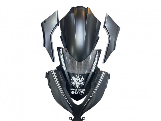 2013-2024 Kawasaki EX300 Motorcycle Fairings - Matte Black White Elf Snow Canada