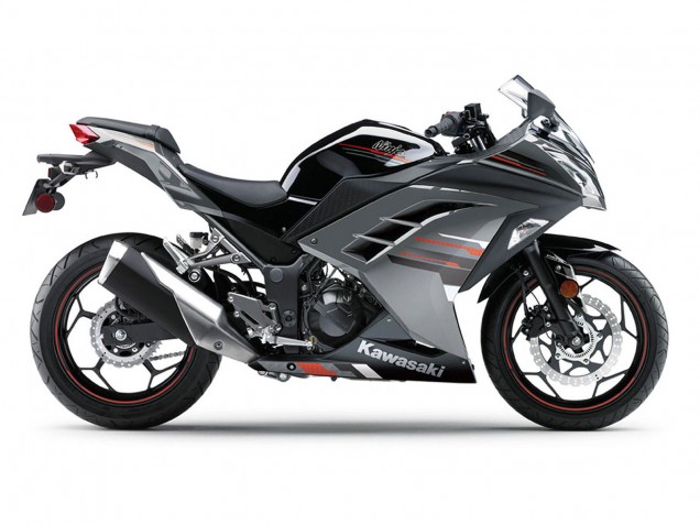 2013-2024 Kawasaki EX300 Motorcycle Fairings - Black Silver Red Canada