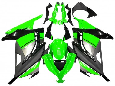 Cheap 2013-2024 Kawasaki EX300 Motorcycle Fairings - Green Silver Black Canada
