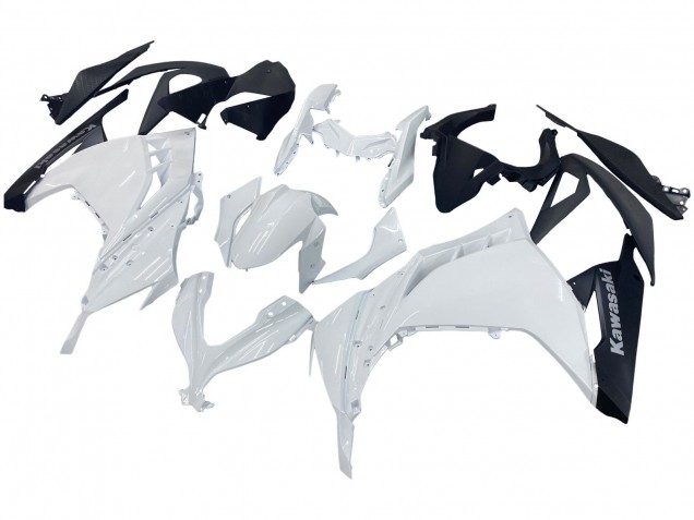2013-2024 Kawasaki EX300 Motorcycle Fairings - White Black Canada