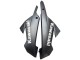 2013-2024 Kawasaki EX300 Motorcycle Fairings - White Black Canada