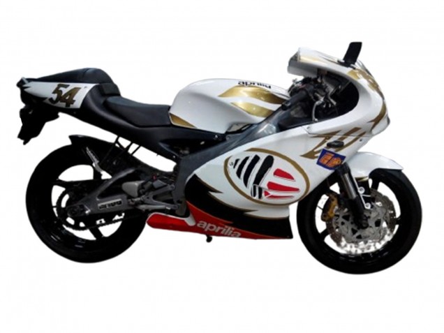 2000-2005 Aprilia RS125 Motorcycle Fairings - White Yellow Red Canada