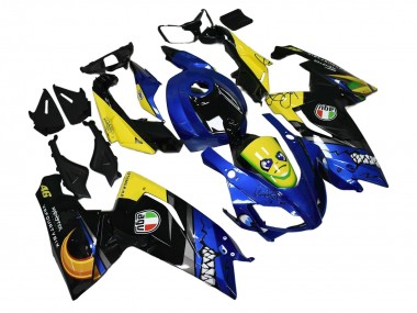 Cheap 2006-2011 Aprilia RS125 Motorcycle Fairings - Blue Yellow Black Shark Canada
