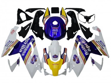 Cheap 2006-2011 Aprilia RS125 Motorcycle Fairings - White Blue Yellow Rothmans Canada
