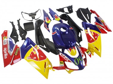 Cheap 2006-2011 Aprilia RS125 Motorcycle Fairings - Yellow Dark Blue Red Bull Canada