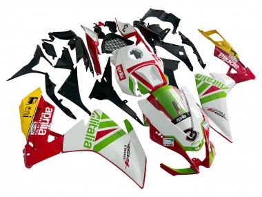 Cheap 2012-2018 Aprilia RS4 50 125 Motorcycle Fairing - White Red Green Yellow Alitalia Canada