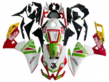 Cheap 2012-2018 Aprilia RS4 50 125 Motorcycle Fairing - White Red Green Yellow Alitalia Canada