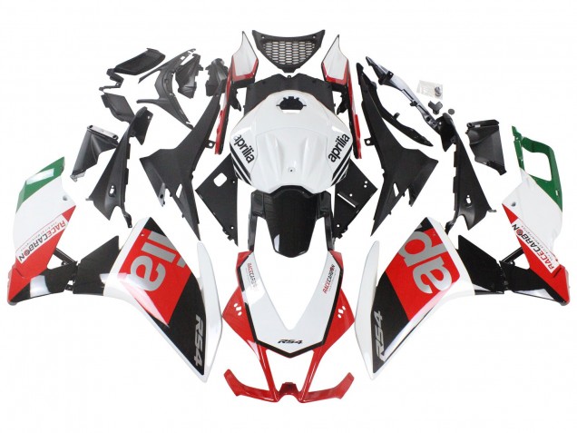2012-2018 Aprilia RS4 50 125 Motorcycle Fairings - White Red Green Glossy Black Canada