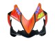 2004-2007 Honda CBR600 F4i Motorcycle Fairings - Matte Black Orange Rossi Canada