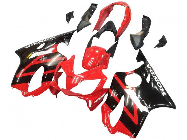 2004-2007 Honda CBR600 F4i Motorcycle Fairing - Red Glossy Black Canada