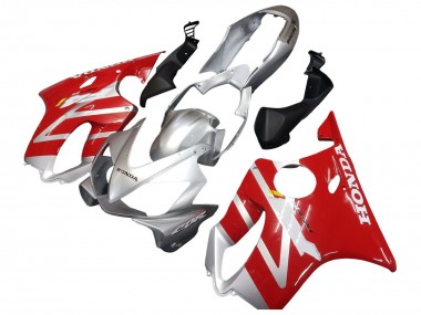 Cheap 2004-2007 Honda CBR600 F4i Motorcycle Fairings - Silver Red Canada