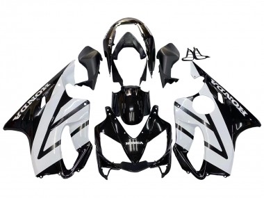 Cheap 2004-2007 Honda CBR600 F4i Motorcycle Fairings - White Glossy Black Canada