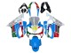 2004-2007 Honda CBR600 F4i Motorcycle Fairings - White Blue Green Red Canada