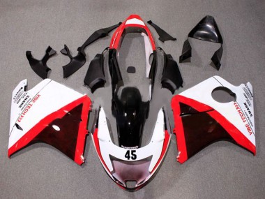 Cheap 1996-2007 Honda CBR1100XX Blackbird Motorcycle Fairings - White Red Glossy Black Canada