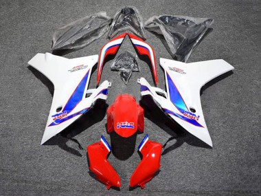 Cheap 2011-2013 Honda CBR600F Motorcycle Fairing - White Red Blue HRC Canada