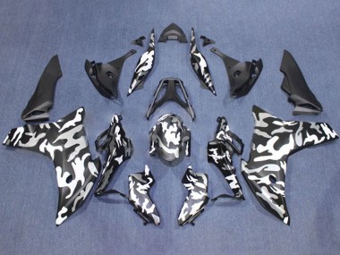 Cheap 2011-2013 Honda CBR600F Motorcycle Fairings - Black White Camouflage Canada