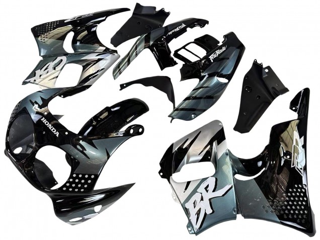 1992-1993 Honda CBR900RR 893 Motorcycle Fairings - Silver Glossy Black Canada