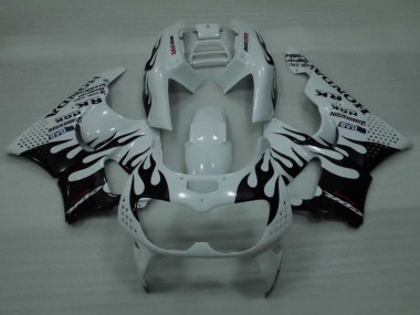 Cheap 1994-1995 Honda CBR900RR 893 Motorcycle Fairings - White Glossy Black Flame Canada