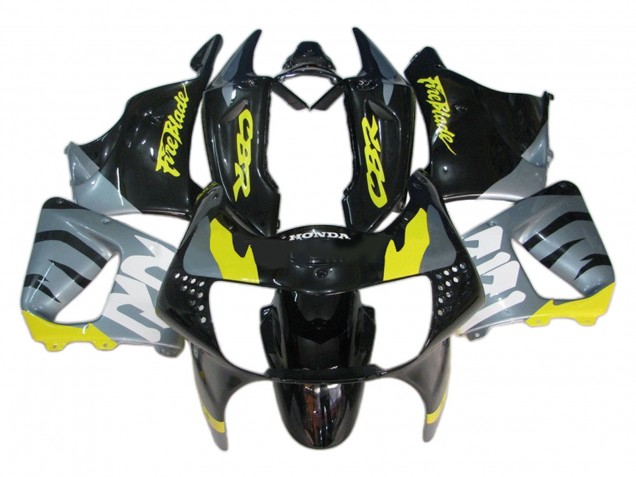 1998-1999 Honda CBR900RR 919 Motorcycle Fairings - Silver Yellow Glossy Black Fireblade Canada