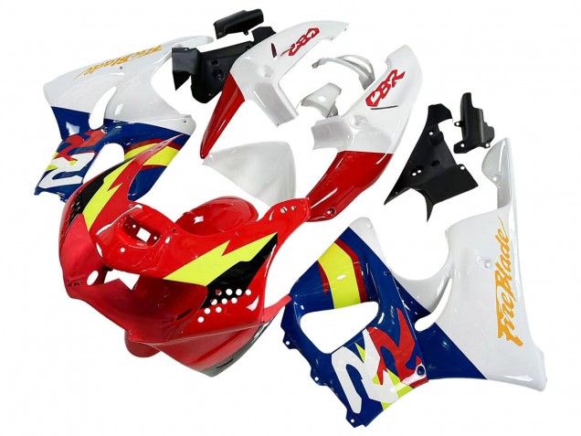 1998-1999 Honda CBR900RR 919 Motorcycle Fairings - White Red Yellow Blue Canada
