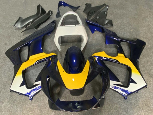 2000-2001 Honda CBR900RR 929 Motorcycle Fairings - White Yellow Dark Blue Canada