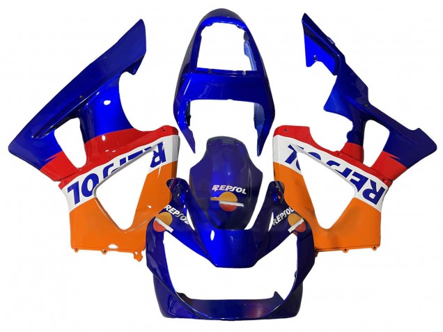 2000-2001 Honda CBR900RR 929 Motorcycle Fairings - Orange White Red Blue Repsol Canada