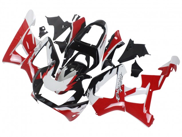 2000-2001 Honda CBR900RR 929 Motorcycle Fairings - White Red Glossy Black Racing Canada