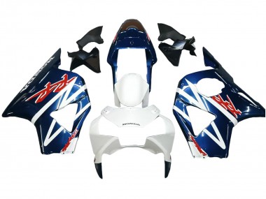 Cheap 2002-2003 Honda CBR900RR 954 Motorcycle Fairings - White Dark Blue Canada