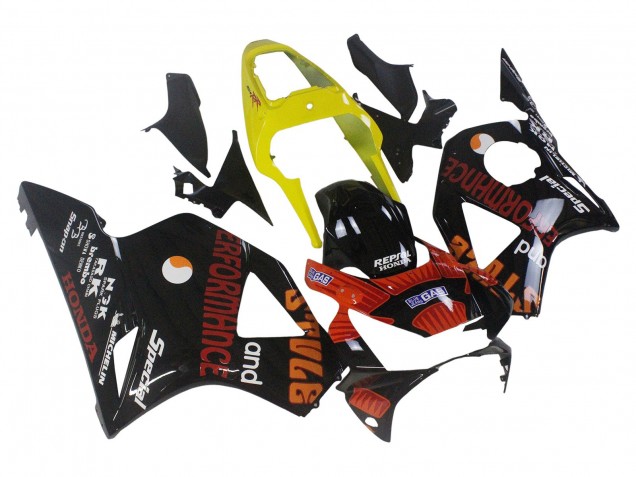 2002-2003 Honda CBR900RR 954 Motorcycle Fairings - Yellow Red Glossy Black Repsol Rossi Canada