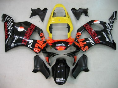 Cheap 2002-2003 Honda CBR900RR 954 Motorcycle Fairing - Yellow Red Glossy Black Repsol Rossi Canada