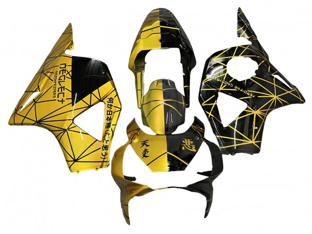 2002-2003 Honda CBR900RR 954 Motorcycle Fairing - Yellow Glossy Black Canada