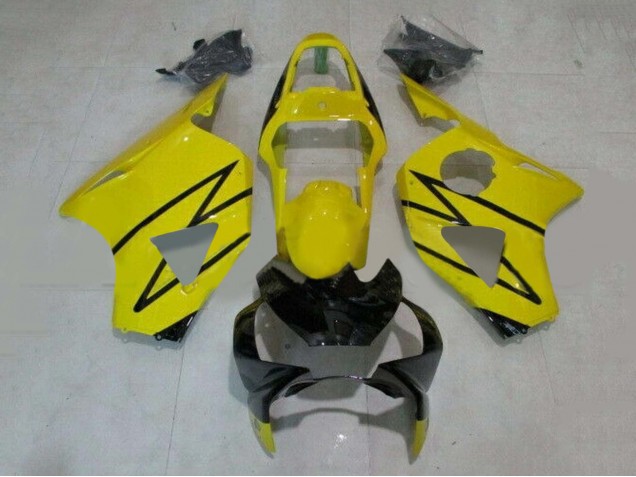 2002-2003 Honda CBR900RR 954 Motorcycle Fairings - Yellow Glossy Black Canada