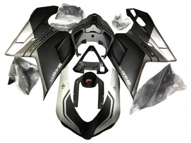 Cheap 2007-2014 Ducati 848 Motorcycle Fairings - Silver Matte Black Canada