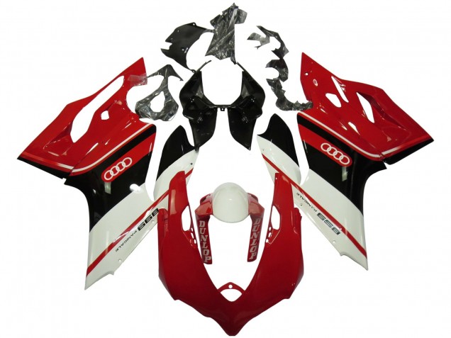 2011-2014 Ducati Panigale 899 Motorcycle Fairings - White Red Glossy Black Dunlop Canada