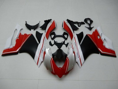 Cheap 2011-2014 Ducati 1199 Motorcycle Fairings - White Red Matte Black Canada