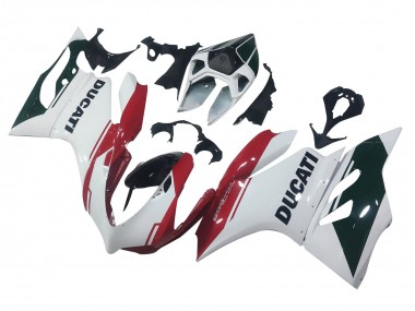Cheap 2011-2014 Ducati Panigale 899 Motorcycle Fairings - White Red Glossy Black Canada