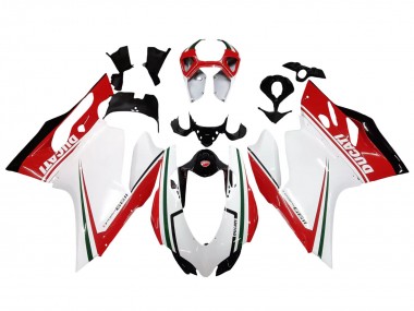 Cheap 2011-2014 Ducati 1199 Motorcycle Fairings - White Red Green Glossy Black Canada