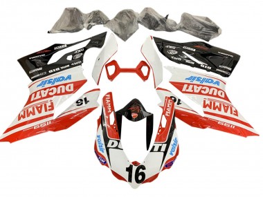Cheap 2011-2014 Ducati Panigale 1199 Motorcycle Fairings - White Red Glossy Black Valsir Fiamm Ficc 16 Canada