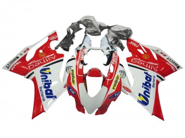 Cheap 2011-2014 Ducati Panigale 899/1199 Motorcycle Fairings - White Red Blue Valsir Fiamm Canada