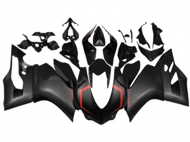 Cheap 2015-2020 Ducati 1299 Motorcycle Fairings - Black Carbon Fiber Style Red Canada