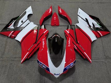Cheap 2015-2020 Ducati 959/1299 Motorcycle Fairing - White Red Glossy Black Unibat Flex-Box Canada