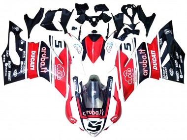 Cheap 2015-2020 Ducati 959/1299 Motorcycle Fairings - White Red Glossy Black Aruba 5 Canada