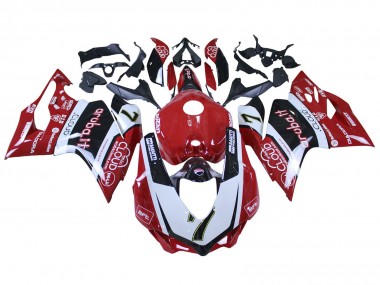 Cheap 2015-2020 Ducati 959/1299 Motorcycle Fairings - White Red Black Aruba 7 Canada