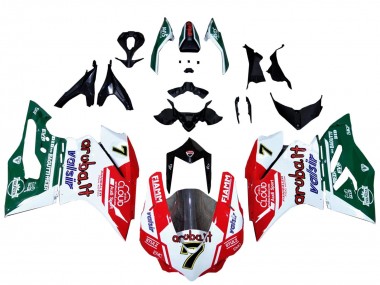 Cheap 2015-2020 Ducati 959/1299 Motorcycle Fairings - White Red Green Valsir Fiamm 7 Canada