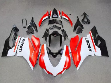 Cheap 2015-2020 Ducati 959 Motorcycle Fairing - White Red Glossy Black Canada