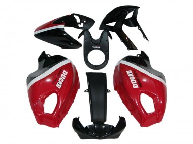 Cheap 2008-2012 Ducati Monster 696 796 1100 1100S Motorcycle Fairings - Red White Glossy Black Canada